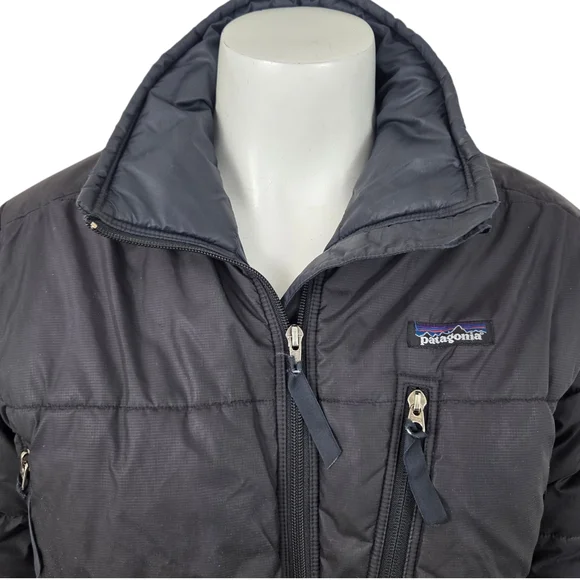 Vintage Y2K Patagonia Puffer Jacket Womens Small Black Insulated Winter Coat - Picture 4 of 16